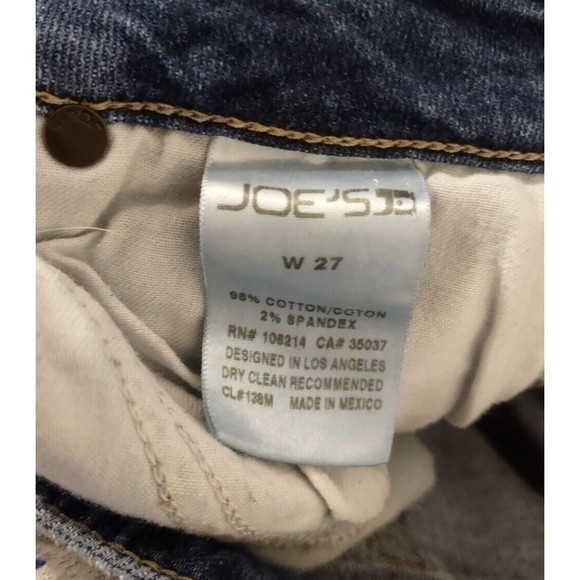 Joe's Women's Jeans Size 27 Ankle Raw Hem Straight Distressed Destroyed Hi Rise - Picture 8 of 8